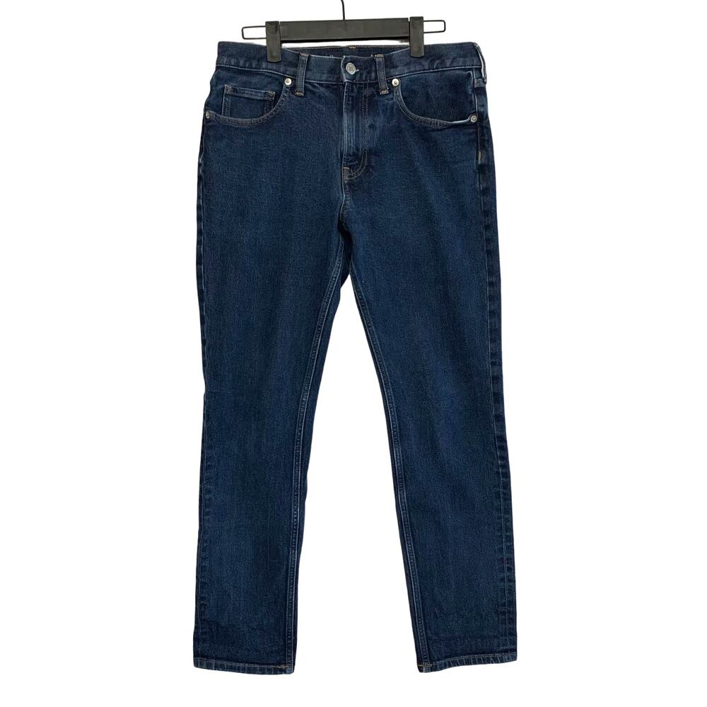 Everlane Uniform Dark Wash The Slim Jeans Men's Sz 31x30 Denim Straight Leg
